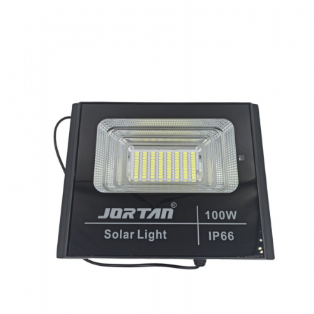 Proiector LED 100W alb rece cu panou solar si telecomanda Jortan JT-BJ100W-TZ [1]