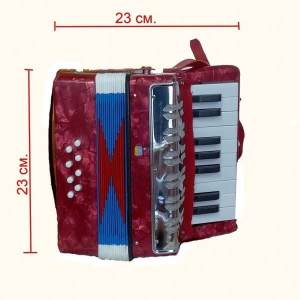 Acordeon pentru copii 17 clape si 8 butoane de bass,UC-104 [2]