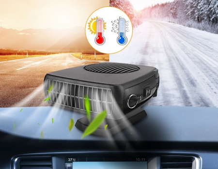 Aeroterma auto 12V cu aer cald sau rece 200W, Auto Heater Fan [1]