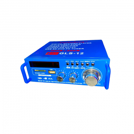 Amplificator audio GLS-12 cu putere 2 x 45 W si functie Karaoke prin Bluetooth [2]