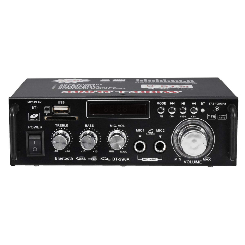 Amplificator audio stereo cu Bluetooth si afișaj LCD, putere 2 x 50W RMS [2]