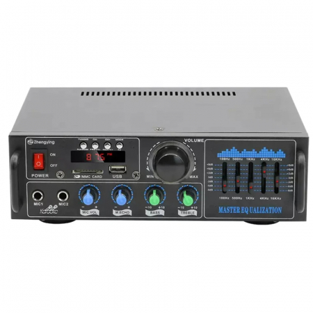 Amplificator bluetooth digital tip statie GLS-17 , 2 x 60 W, intrari USB-SD, doua intrari microfon [2]