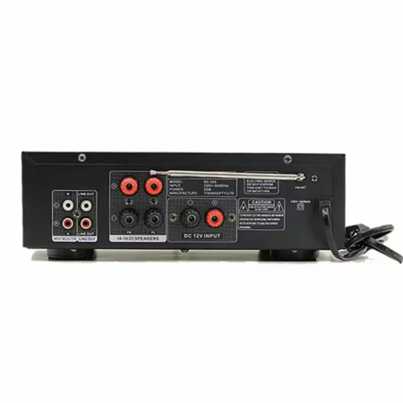 Amplificator bluetooth digital tip statie GLS-17 , 2 x 60 W, intrari USB-SD, doua intrari microfon [1]