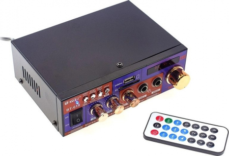 Amplificator digital tip statie BT-618, 2 x 30 W cu Bluetooth, citire USB si MicroSD [1]