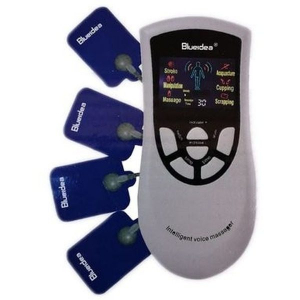 Aparate electrostimulare cu masaj - Aparat de electrostimulare musculara cu 4 electrozi, Blueidea Deluxe BLD-008