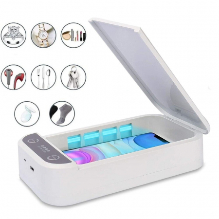 Aparate pentru dezinfectie si sterilizare - Sterilizator UVC pentru telefon sau obiecte mici cu putere 9W si functie aromaterapie