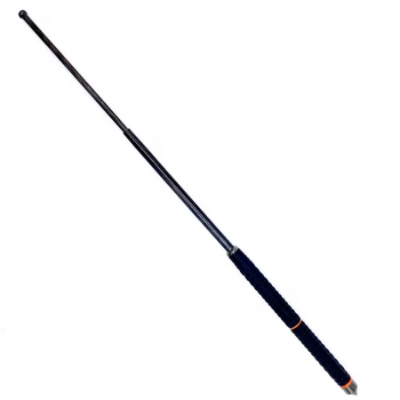 Baston telescopic profesional din otel, 80 cm cu 3 segmente si maner cauciucat [1]