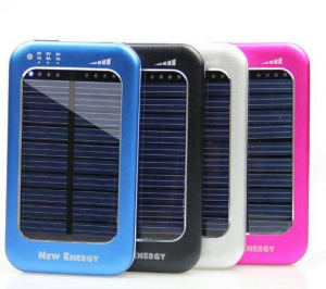 Baterii Externe Powerbank - Baterie solara pentru telefoane si tablete 5000 mAh