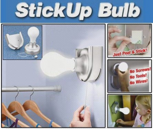 Iluminat si electrice - Bec cu intrerupator fara fir Stick Up Bulb