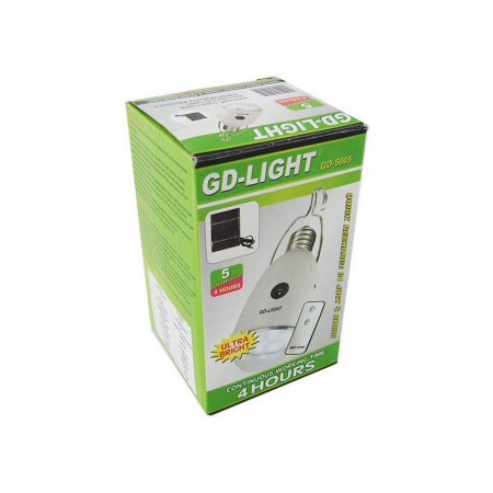 Bec economic cu telecomanda  si incarcare solara GD-Light 5005 [2]