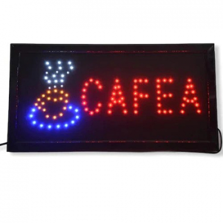 TV, Audio-Video si Foto - Reclama luminoasa Text LED Cafea,cu animatie dinamica