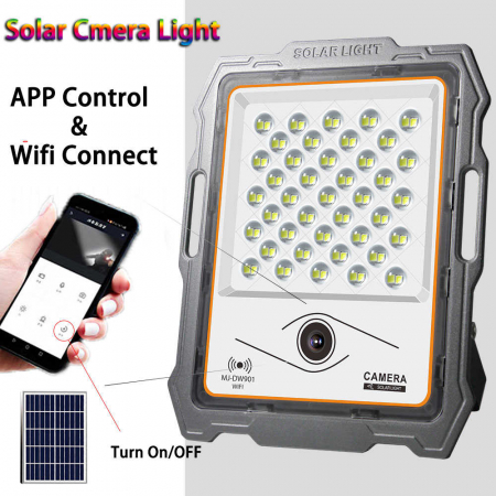 Camera de supraveghere WiFi cu incarcare solara si proiector LED 100W [1]
