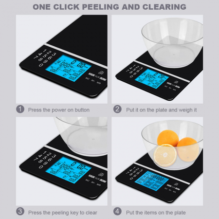 Cantar nutritional digital pentru alimente cu capacitate 5 Kg [3]