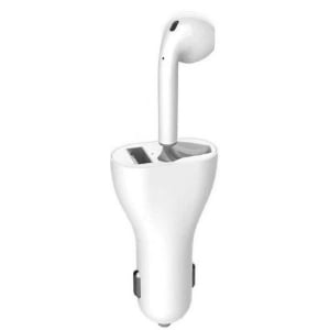 Casti telefoane - Casca bluetooth cu incarcator auto si usb, incarcare la priza auto 12V