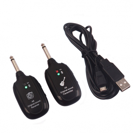 Set sistem wireless transmitator si receptor pentru chitara, A8 Original Sound [0]