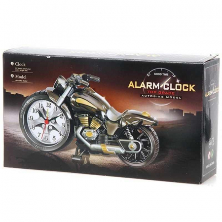 Ceas de masa vintage cu alarma,in forma de Motocicleta [4]