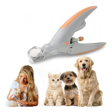 Cleste tip ghilotina pentru gheare animale, Peti Comfy cu lumina si factor marire 5X [2]