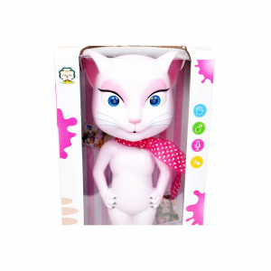 Pisicuta de jucarie amuzanta vorbitoare Talking Angela cu sunete si lumini [2]