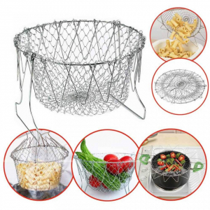 Bucatarie - Cos Chef Basket 12 in 1 universal pentru gatit scurs din inox