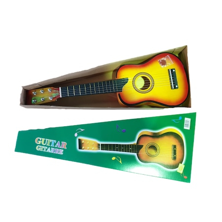 Chitara pentru copii clasica din lemn, 63.5 cm cu pana si coarda de rezerva [3]