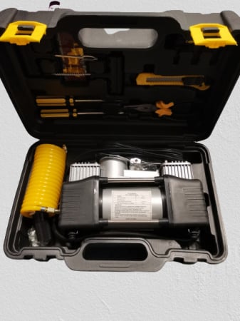 Compresor profesional auto 12V cu 2 cilindri si presiune 10 Bari [5]