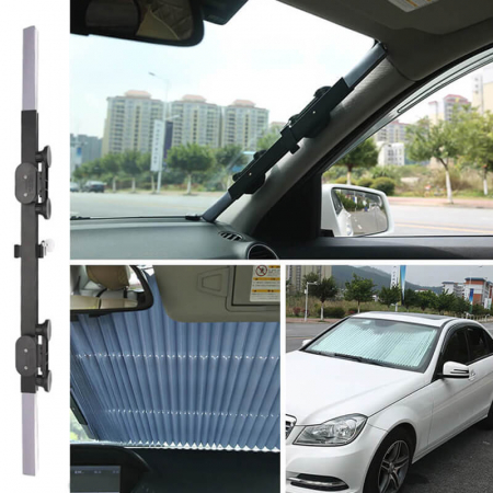 Copertina parasolar auto retractabil impotriva razelor UV cu fixare prin ventuze [5]