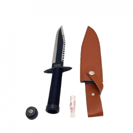 Cutit de vanatoare Rambo 1 First Blood, cu kit de supravietuire si teaca inclusa [3]