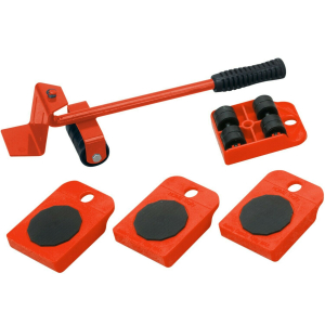 Scule si unelte - Dispozitiv pentru mutat mobila sau alte obiecte grele cu 4 role x 150 Kg