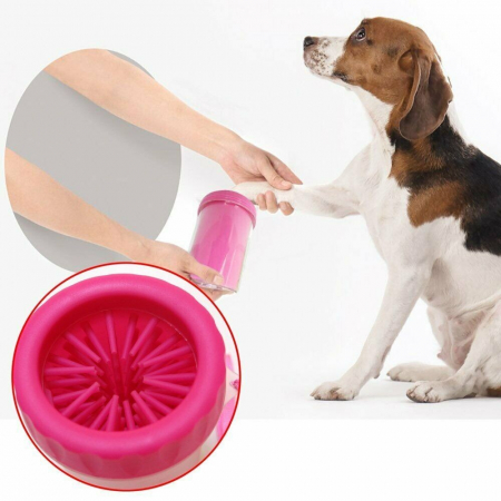 Dispozitiv Soft Gentle din silicon pentru curatarea labutelor, talie mare [1]