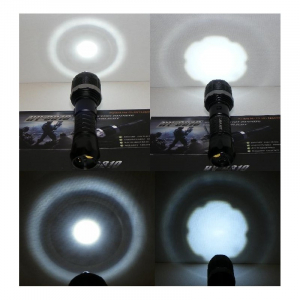 Electrosoc metalic cu lanterna pentru autoaparare si reglaj focusat 10000 KV HY-8810 [2]