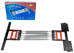 Extensor fitness multifunctional cu arcuri metalice pentru brate, piept si picioare [5]