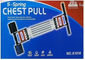 Extensor fitness multifunctional cu arcuri metalice pentru brate, piept si picioare [4]