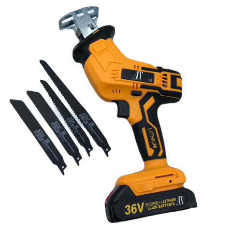 Fierastrau Sabie Profesional cu 3000 RPM, 2 acumulatori si 4 panze [2]