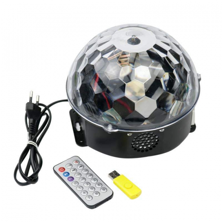Echipamente petrecere - Glob disco jocuri de lumini cu MP3 Player Bluetooth si Telecomanda