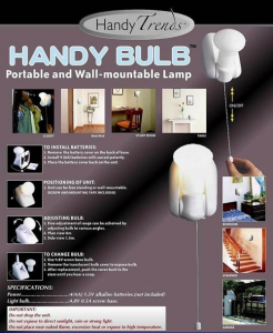 Iluminat si electrice - Handy Bulb bec cu intrerupator fara fir