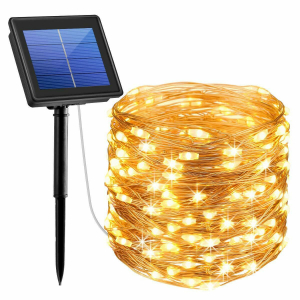 Instalatie solara pentru casa sau gradina 120 LED cu 14 m si lumina calda [3]