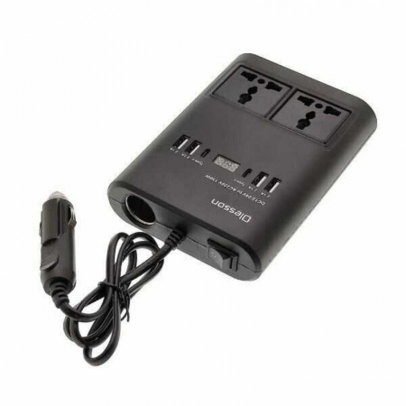 Auto, Moto si ATV - Invertor auto de 150W pentru a converti 12/24V DC la 220V AC cu 4 x USB Olesson