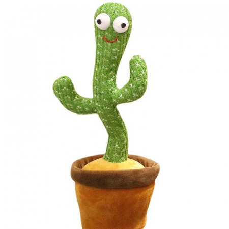 Jucarii interactive copii - Jucarie interactiva Cactus vorbitoare care imita, danseaza si canta