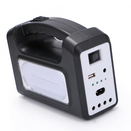 Kit panou solar cu 3 becuri LED, lanterna si acumulator GDLITE-GD3 [1]