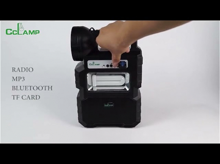 Kit panou solar CCLAMP CL-810 cu acumulator Lithium, Radio FM, Bluetooth si 3 becuri incluse [2]