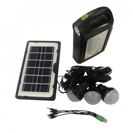 Kit incarcare solara - Kit solar CCLAMP CL-02 pentru camping, cu panou solar si functie Power Bank