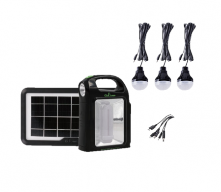 Kit solar CCLAMP CL-02 pentru camping, cu panou solar si functie Power Bank [1]