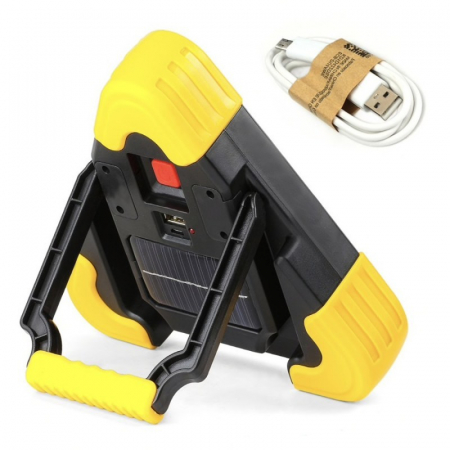 Triunghi reflectorizant iluminat LED cu incarcare solara sau prin USB [1]