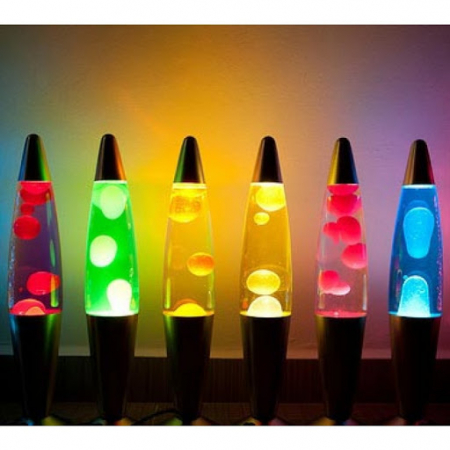 Lampa decorativa Lava Lamp, cu ceara colorata miscatoare [2]
