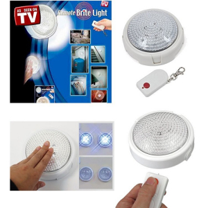 Iluminat si electrice - Lampa LED cu baterii si telecomanda, Remote Brite Light