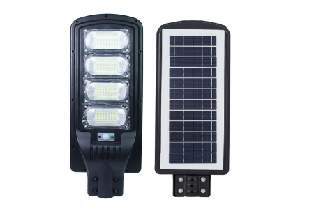 Lampa solara stradala 200W Jortan JT-G-200G, cu panou fotovoltaic si senzor lumina
