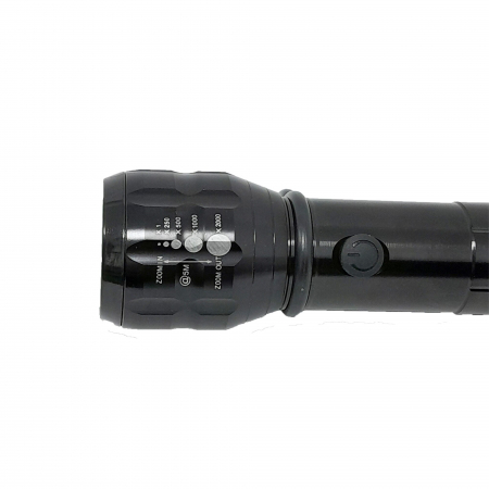 Lanterna LED CREE cu busola si Zoom reglabil, profesionala metalica [1]