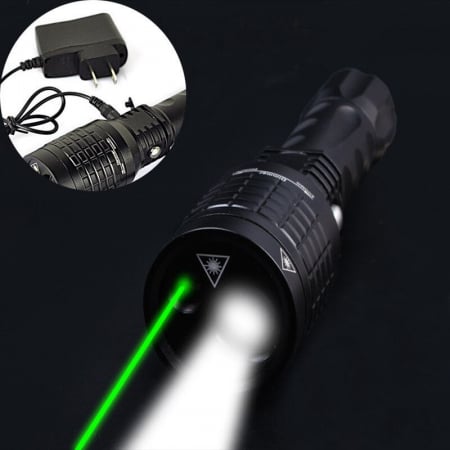 Lanterna militara pentru Airsoft cu 3 faze iluminare si laser verde incorporat [1]