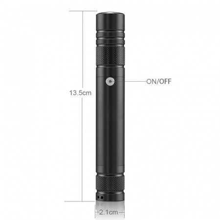 Laser pointer verde putere 100 mW cu acumulator si incarcare USB [4]