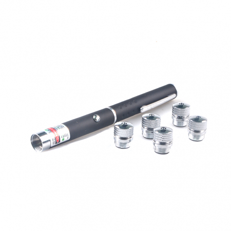 Laser verde pointer putere 500 mW, cu 5 capete multipunct efect 3D